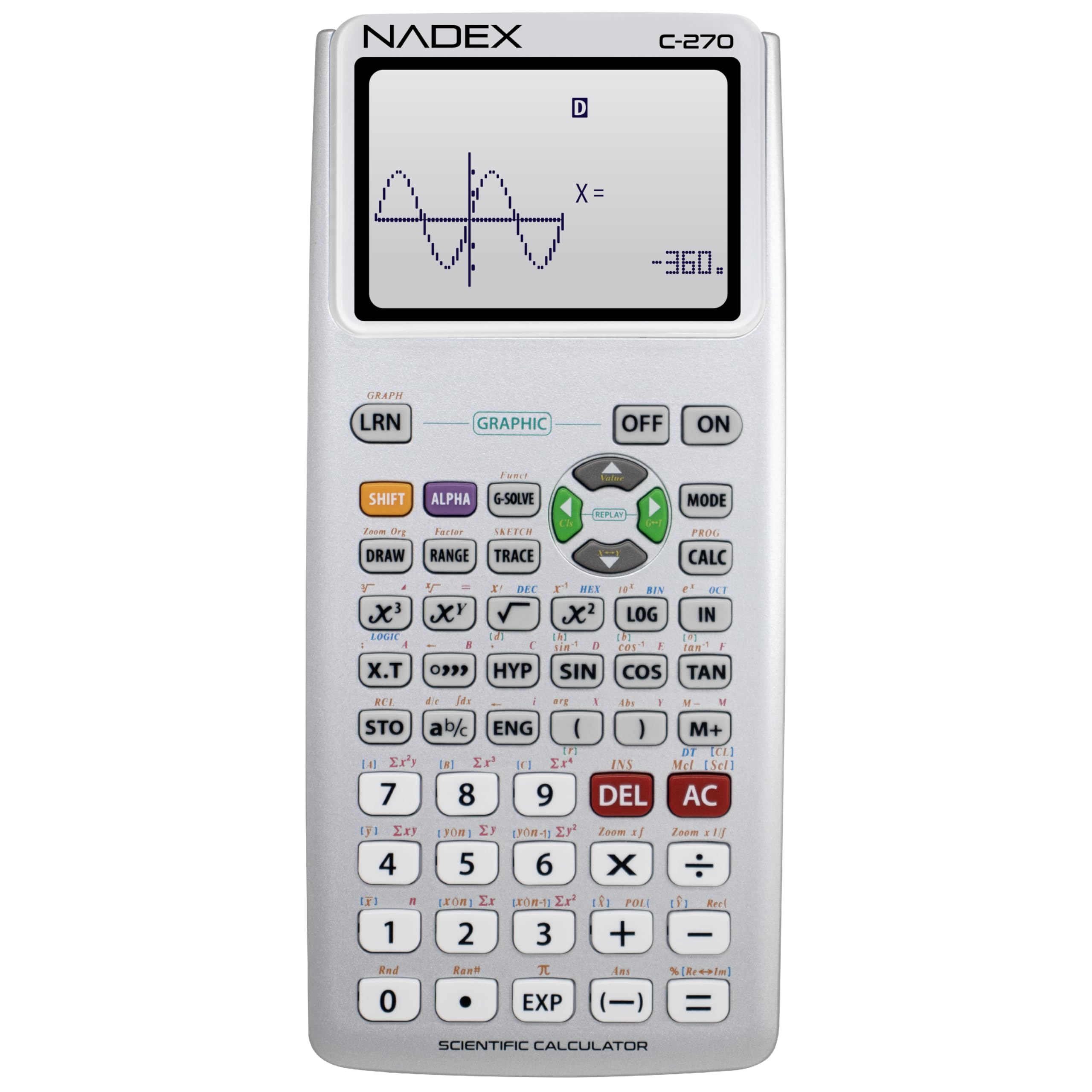 Scientific Calculator with Graph Functions for College and High School Students, Engineering, Advanced Mathematics, Calculus, Algebra, Geometery, Trigonometry, Statistics, Physics, Chemistry - Pink